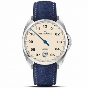 Montre MeisterSinger Metris - Ivoire 38 mm- ME903