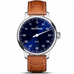 Montre MeisterSinger N 01 Mca - Ponage Solaire Bleu 43 mm- AM3308