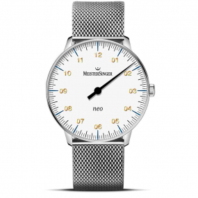 Meistersinger - Neo - Blanc avec verre saphir 36 mm- NES901G-AM