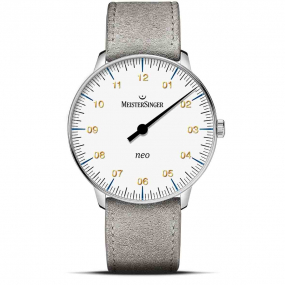 Montre MeisterSinger Neo - Blanc avec verre saphir 36 mm- NES901G-CS