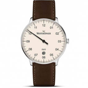 Montre MeisterSinger Neo Plus - Ivoire 40 mm- NE403