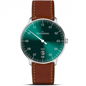 Montre MeisterSinger Neo Plus - Vert soleill 40 mm- NE419D