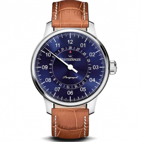 Montre MeisterSinger Perigraph - Bleu soleill 43 mm- AM1008