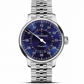 Montre MeisterSinger Perigraph - Bleu soleill 43 mm- AM1008-A