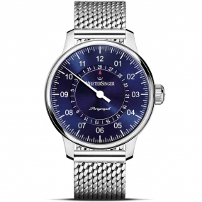 Meistersinger - Perigraph - Bleu soleill 43 mm- AM1008-AM