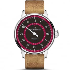 Meistersinger - Perigraph - Noir & Bordeaux 43 mm- AM1002R-CS