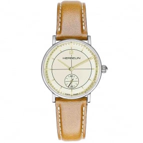 Montre Michel Herbelin Inspiration  Quartz Cadran Ivoire Bracelet Cuir - 10647AP17TRGD