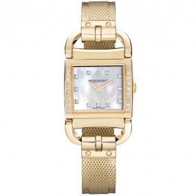 Montre Pequignet Attellage Quartz - Cadran Nacre Blanc - Bracelet  - 5895509CD-AO 