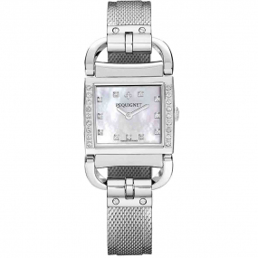 Montre Pequignet Attellage Quartz - Cadran Nacre Blanc - Bracelet Argent - 5894509CD-A 