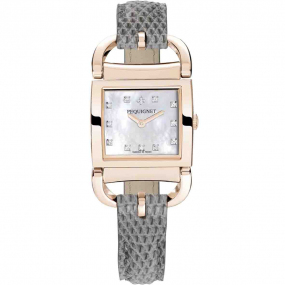 Montre Pequignet Attellage Quartz - Cadran Nacre Blanc - Bracelet Gris -  5896508CD-L 