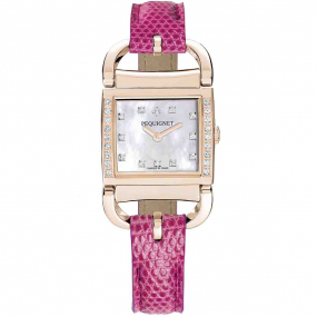 Montre Pequignet Attellage Quartz - Cadran Nacre Blanc - Bracelet Rose - 5896509CD-LRO 