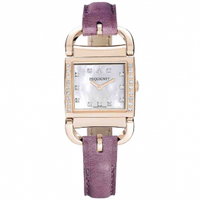 Montre Pequignet Attellage Quartz - Cadran Nacre Blanc - Bracelet Violet - 5896509CD-CV 