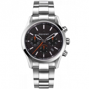 Montre Pequignet Elegance Chronographe - 42 mm Homme -4810543S-A