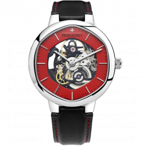 Montre Pequignet Exagone Squelette Rouge 41 mm - 4470463SQ