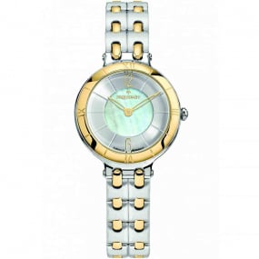 Montre Pequignet Moorea cadran blanc centre nacr, deux rangs 29 mm - 7831518 