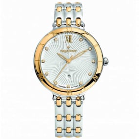 Montre Pequignet Moorea cadran blanc dcor frapp 36 mm - 7837318 