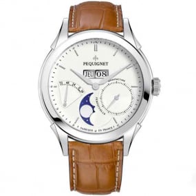 Montre Pequignet Royale Origine Automatique Cadran Blanc - 9010433-AGC 