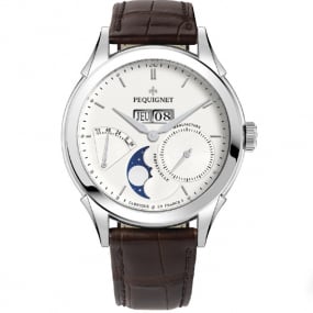 Montre Pequignet Royale Origine Automatique Cadran Blanc - 9010433-AM 