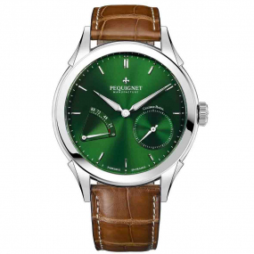 Montre Pequignet Royale Origine Automatique Cadran Vert - 9010193-AGF 