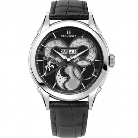 Montre Pequignet Royale saphir - Cadran Noir Parlie Automatique Cadran Noir - 9010853 