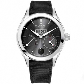 Pequignet - Rue Royale GMT Automatique Cadran Gris anthracite - 9010943-Cordura 