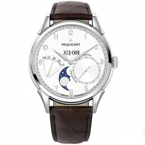 Montre Pequignet Rue Royale Grand Sport Automatique Cadran Blanc - 9030433-AM 