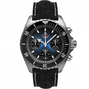 Montre Ruhla Glasbach Cup Quartz Cadran Bleu nuit - 49703