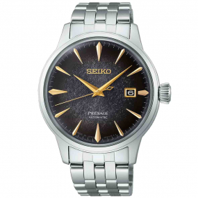 Montre Seiko Presage Cocktail Time  Star Bar Collaboration SRPK93J1 Cadran Noir - 40,5 mm