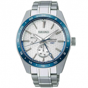 Montre Seiko Presage GMT SPB223J1 Cadran Argent - 42.2 mm