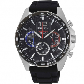 Montre Seiko Sport Quartz cadran Noir 43.9 mm - SSB347P1