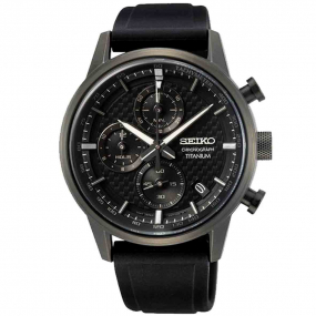 Montre Seiko Sport Quartz Chronographe Quartz cadran Noir 41.6 mm - SSB393P1