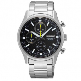 Montre Seiko Sport Quartz Solaire cadran Noir 39,5 mm - SSB419P1