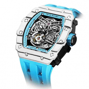 Montre Tsar Bomba - Elemental Series - Bleu -Carbon Fiber Automatic Watch - TB8208CF-06