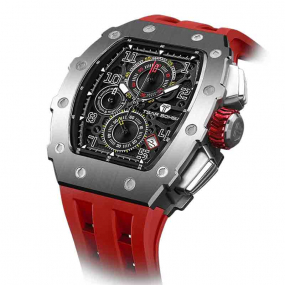 Montre Tsar Bomba - Elemental Series - Quartz - Calendrier - Rouge - TB8204Q-33