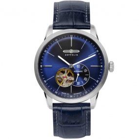 Montre Zeppelin Flatline Open Heart Automatique Cadran Bleu - 73643