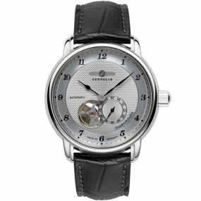 Montre Zeppelin Friedrichshafen Auto Open Heart Automatique Cadran Argent - 85664