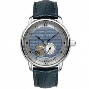 Montre Zeppelin Friedrichshafen Auto Open Heart Automatique Cadran Bleu Clair - 85663