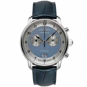 Montre Zeppelin Friedrichshafen Chronograph Quartz Cadran Bleu - 85843