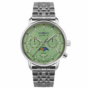 Montre Zeppelin LZ 14 Marine Ladies Quartz Cadran Vert - 8637M4