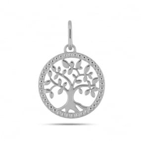 Pendentif Arbre de Vie or blanc Or Blanc - 11 mm -Kana - 3.7209.01