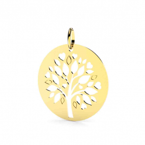 Pendentif Arbre de Vie Or Jaune - 15 mm -Iriata - XMB115