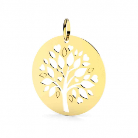 Pendentif Arbre de Vie Or Jaune - 20 mm -Erena - XMB120