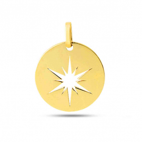 Pendentif Ascendance Or Jaune - 15 mm -Poerava - XM1092