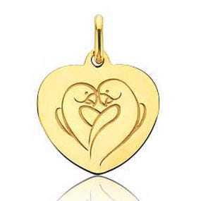 Pendentif Cur Love Bird Or Jaune -  -Katia - J9422X0000