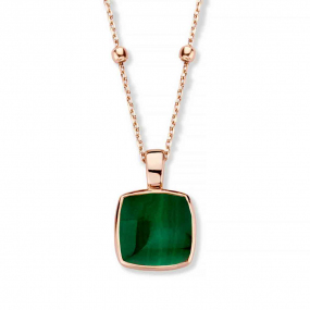 Pendentif Cristal de Roche sur Malachite  - One More  - Pantelleria - 052797ND
