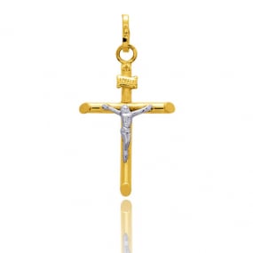 Pendentif Croix Christ 2 Ors Rosemary