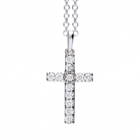 Pendentif croix diamants One More  - Ischia - 048529A
