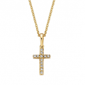 Pendentif croix diamants One More  - Ischia - 050080A
