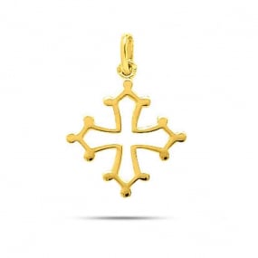 Pendentif croix occitane en or jaune Or Jaune Alana