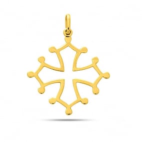 Pendentif croix occitane en or jaune Or Jaune Charlotte